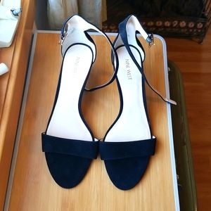 Nine West suede sandal heels